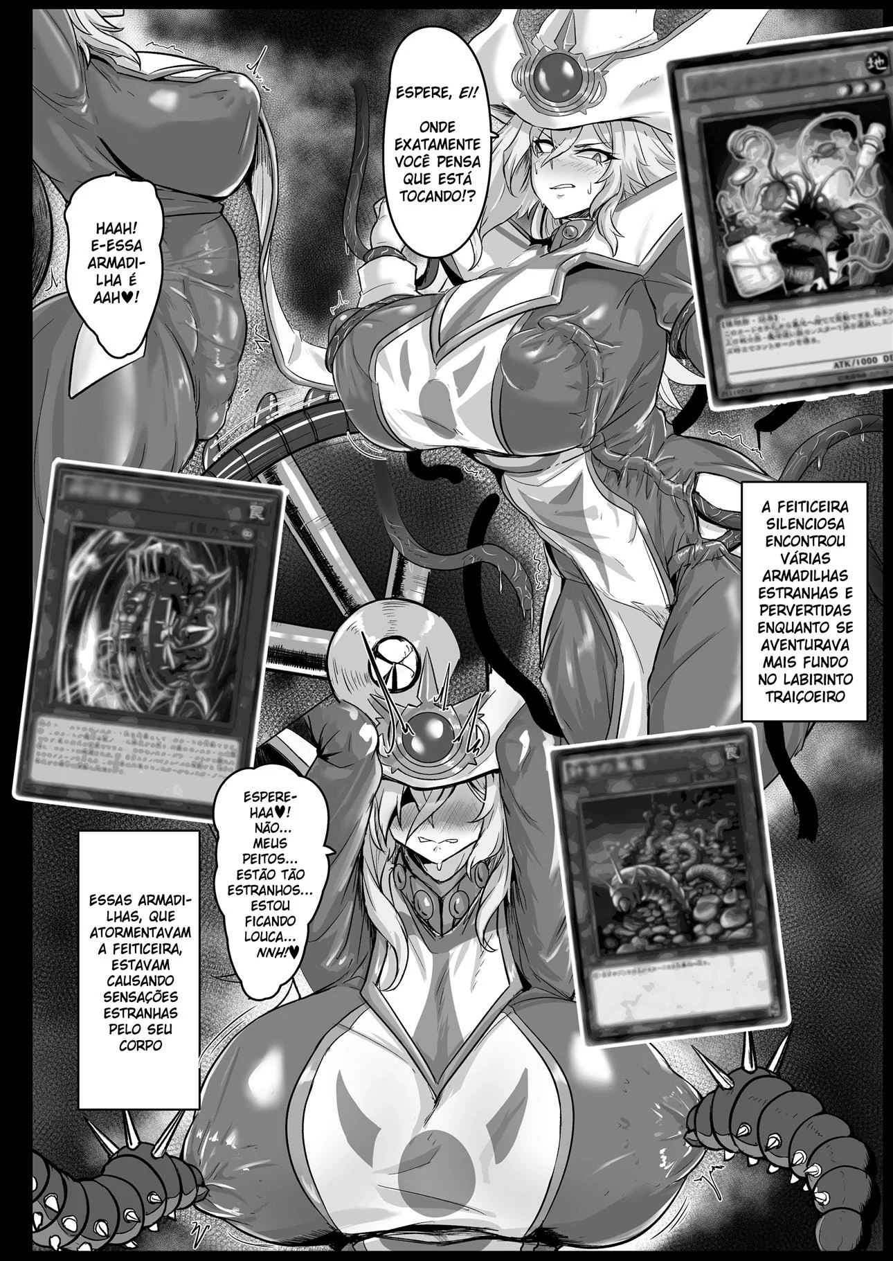 A Mística Silenciosa e os Monstros da Buceta Selvagem em Hentai HQ