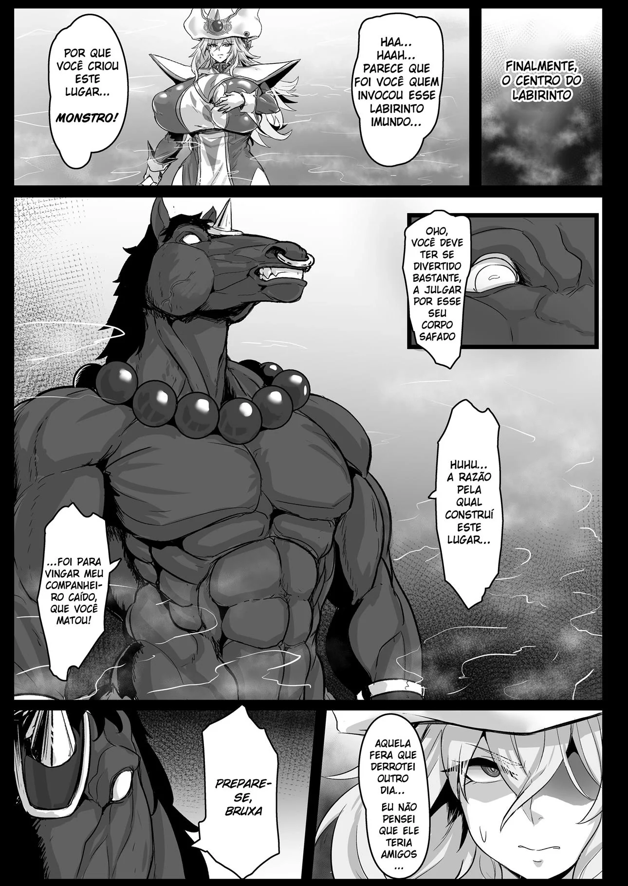 A Mística Silenciosa e os Monstros da Buceta Selvagem em Hentai HQ