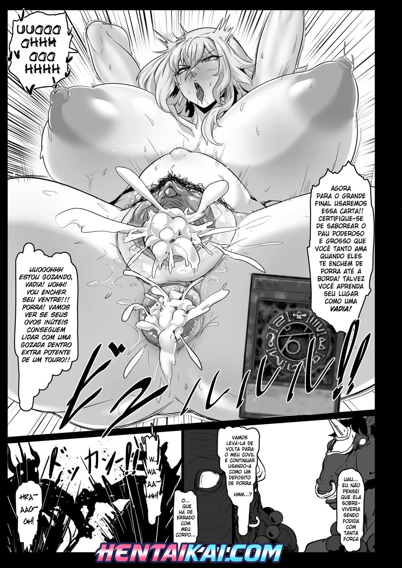 A Mística Silenciosa e os Monstros da Buceta Selvagem em Hentai HQ