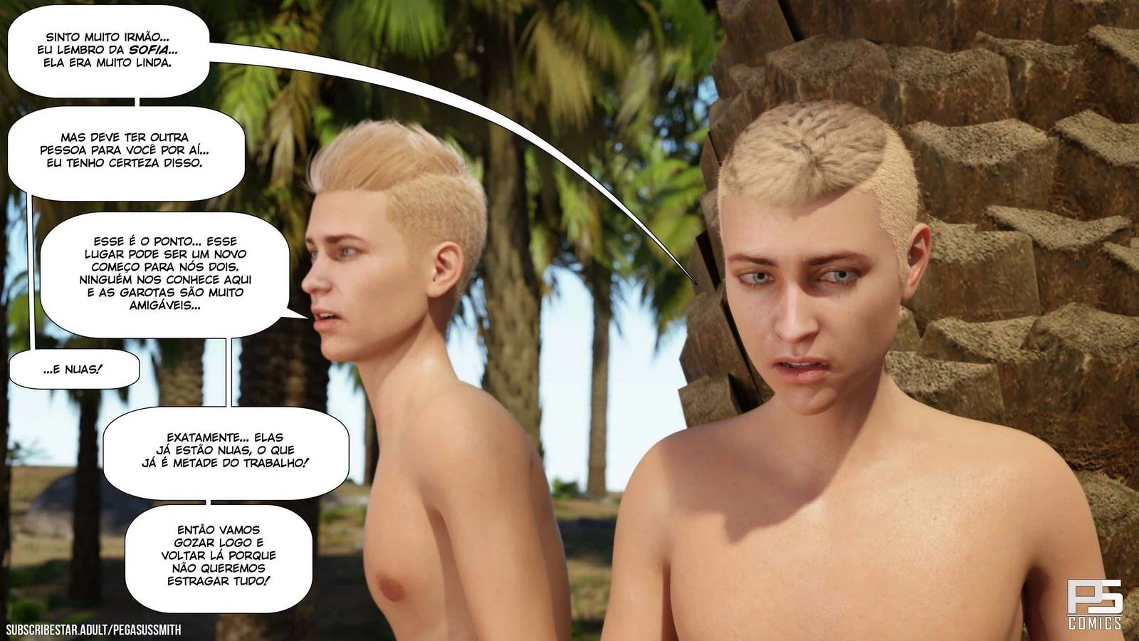 Kelly na Ilha das Putarias em Hentai HQ Brasileiro