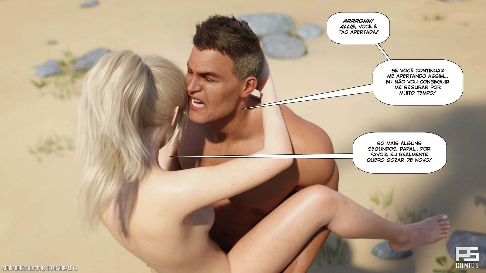 Kelly na Ilha das Putarias em Hentai HQ Brasileiro