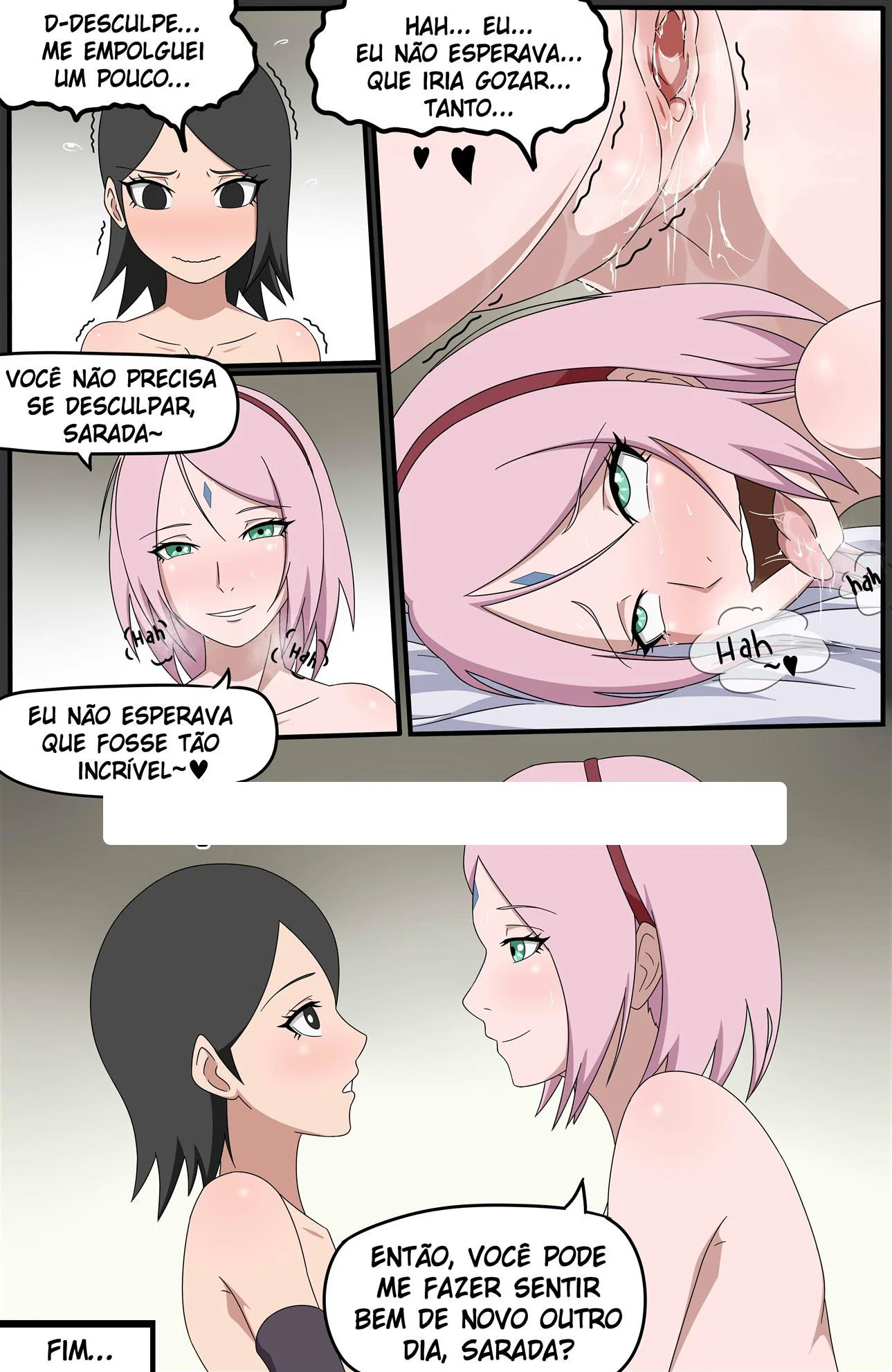 Mamãe ensinando lições na buceta da filha em hentai incesto – HQ Brasileiro