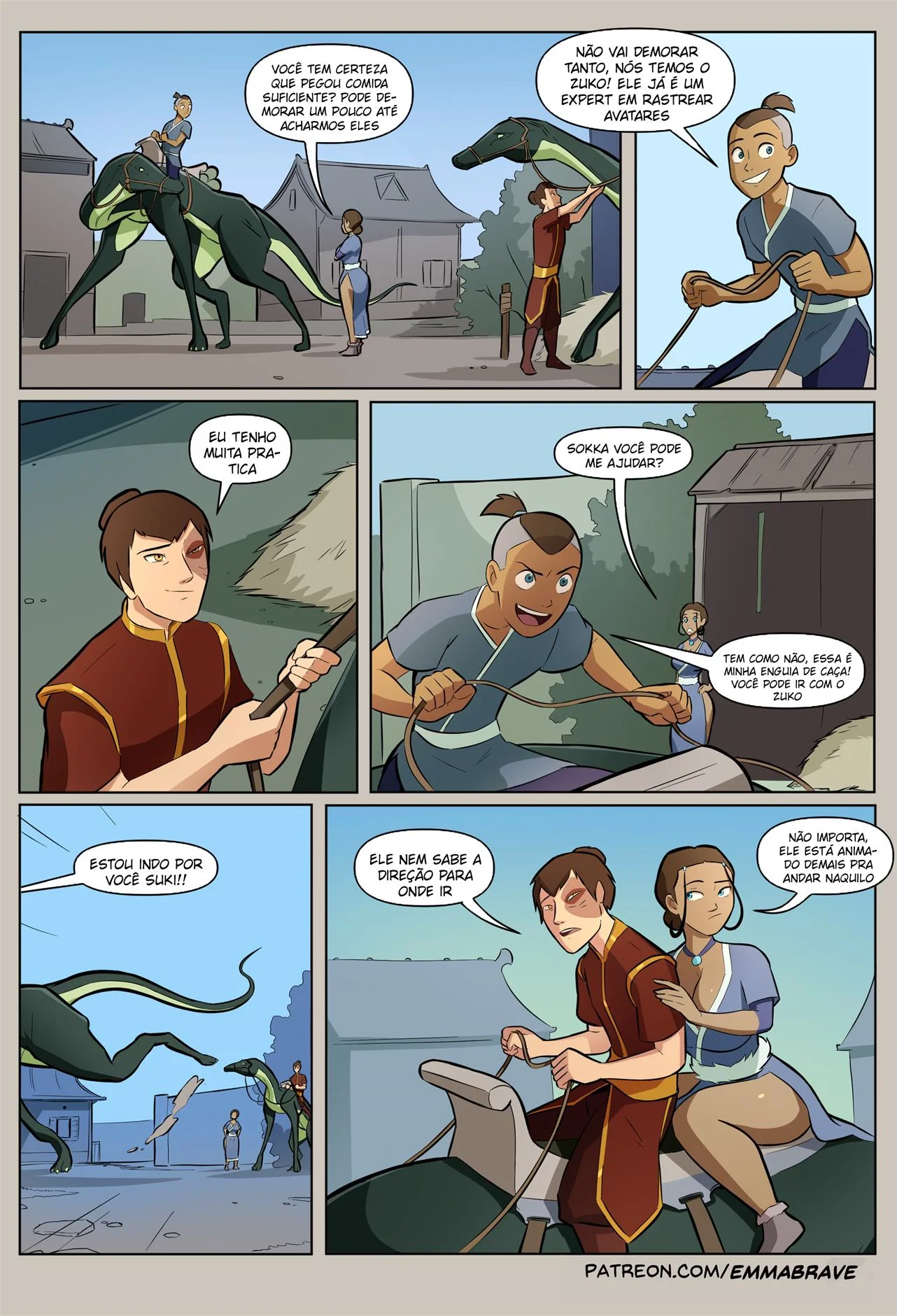 Aang fode Toph enquanto Zukko se excita com os peitões de Katara – Hentai HQ Brasil