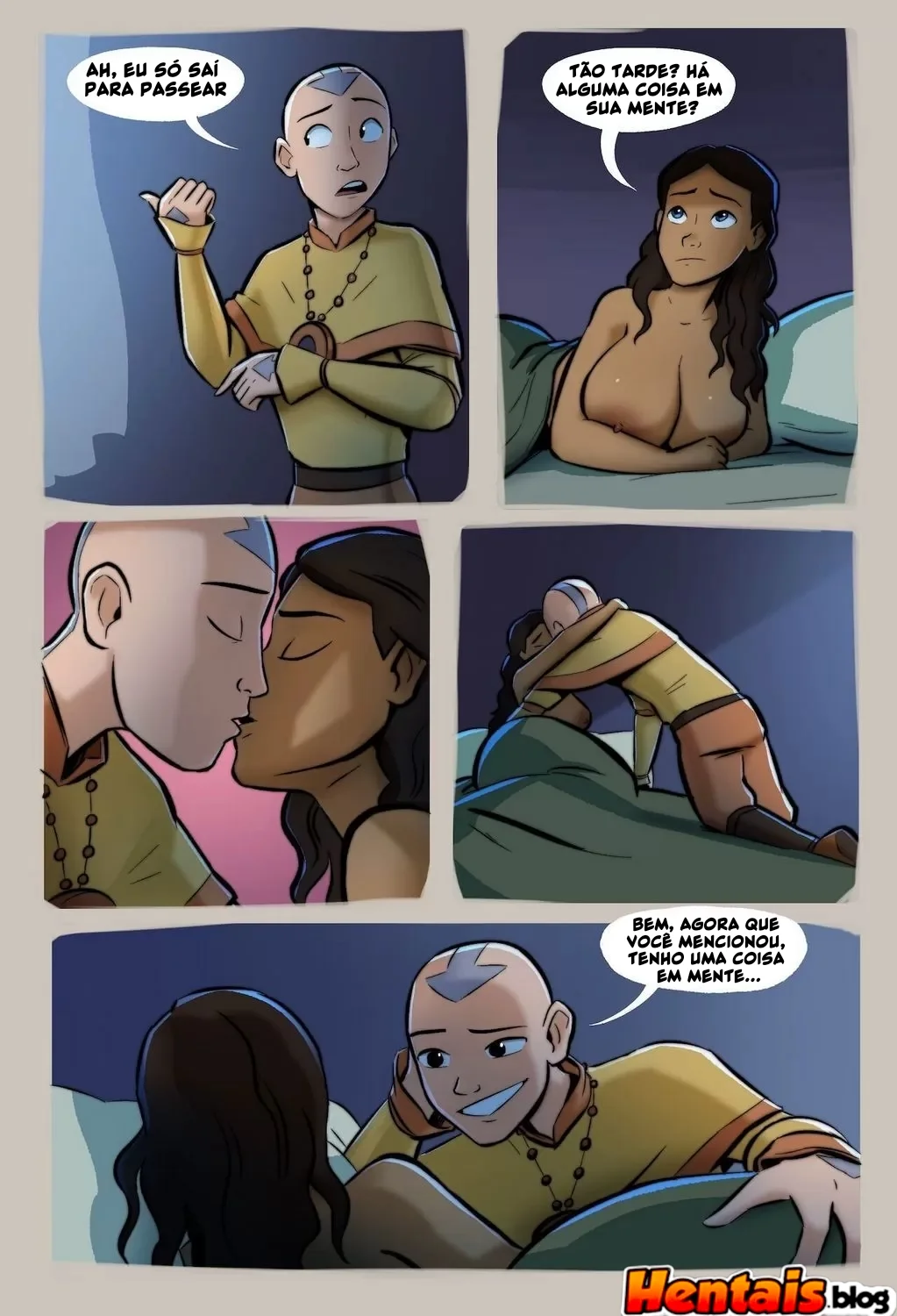 Provocação na Meditação: Aang cede a Toph em Avatar Hentai – After Avatar VL.3″ em Hentai HQ