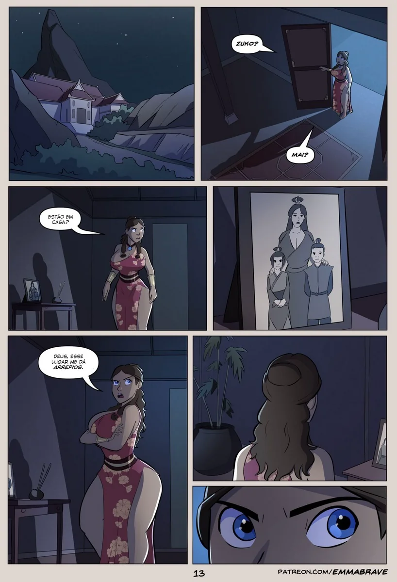 Aang e Toph: Meditação e Provocação em Hentai HQ