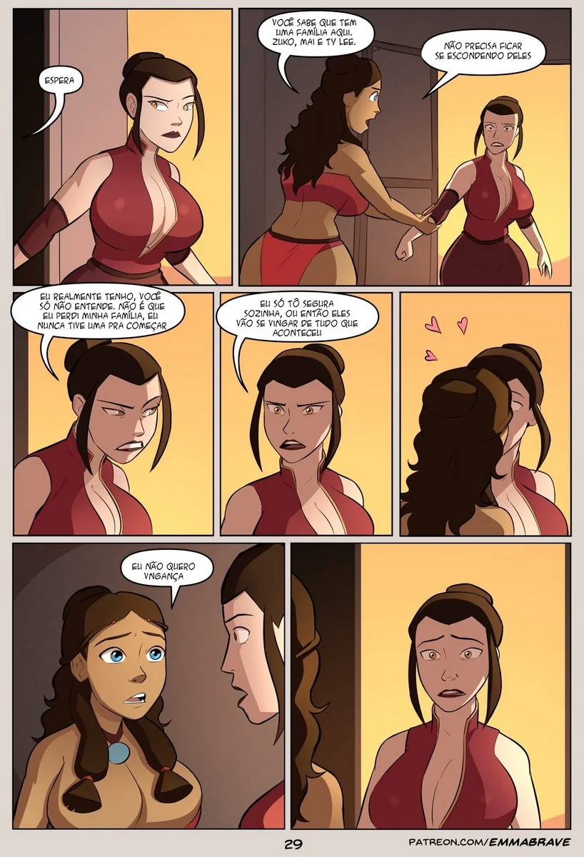 Aang e Toph: Meditação e Provocação em Hentai HQ