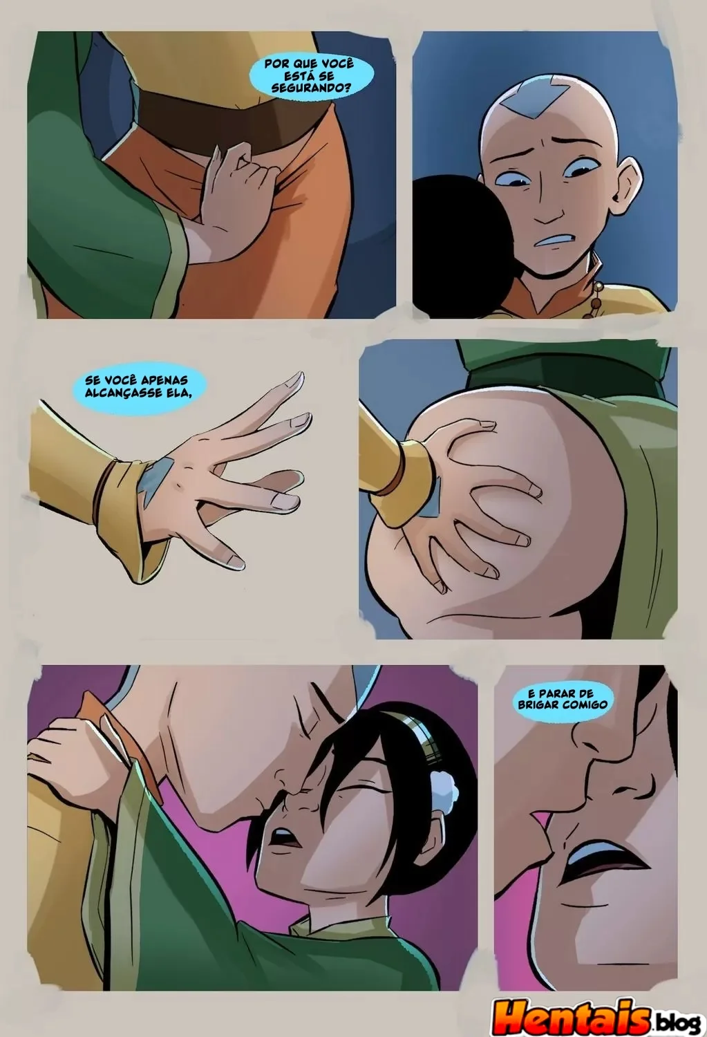 Provocação na Meditação: Aang cede a Toph em Avatar Hentai – After Avatar VL.3″ em Hentai HQ