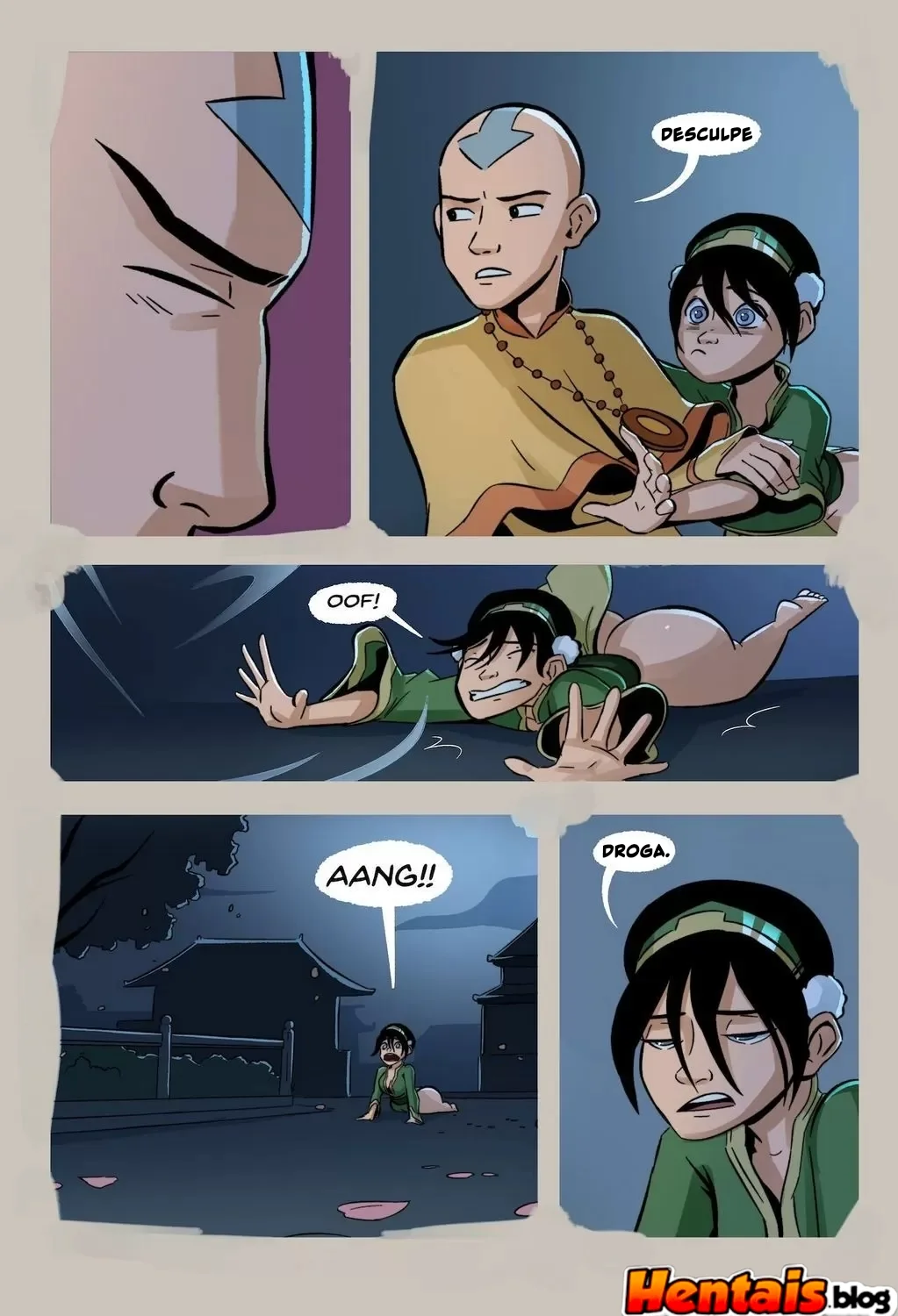 Provocação na Meditação: Aang cede a Toph em Avatar Hentai – After Avatar VL.3″ em Hentai HQ