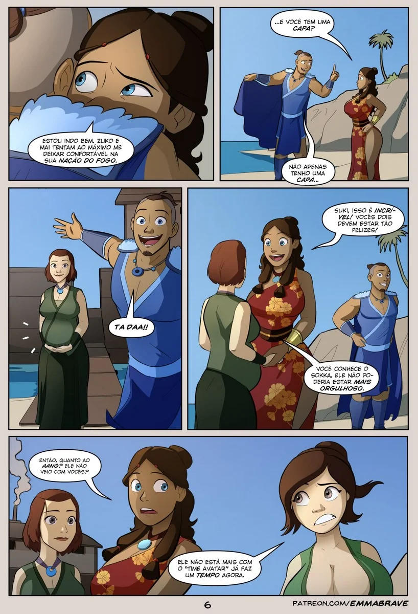 Aang e Toph: Meditação e Provocação em Hentai HQ