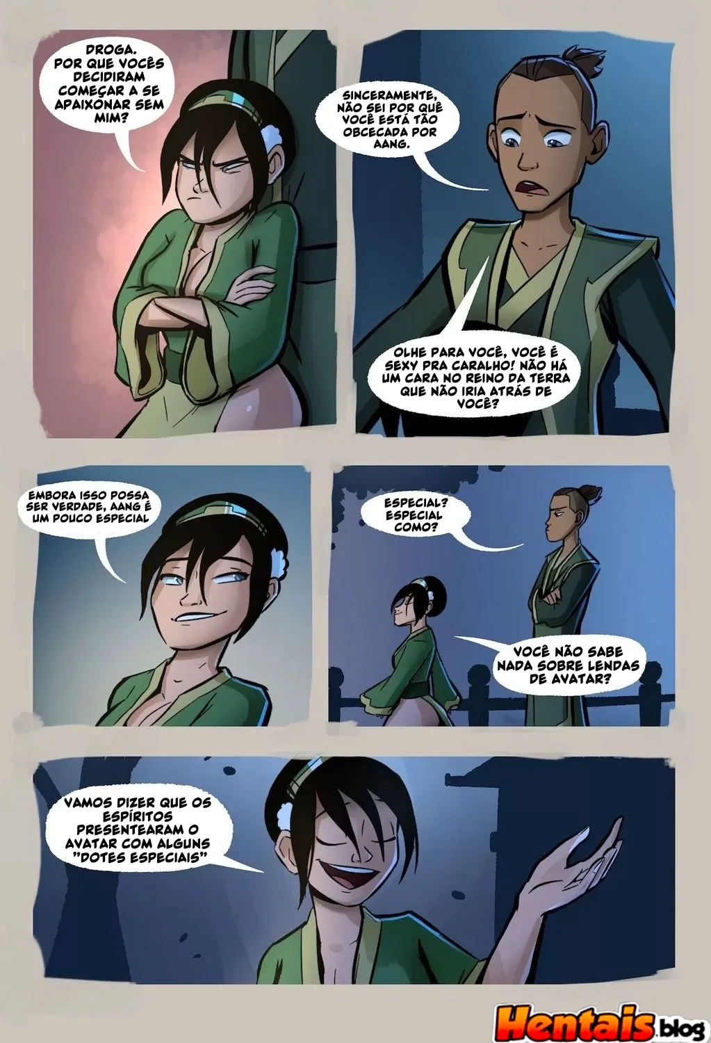 Provocação na Meditação: Aang cede a Toph em Avatar Hentai – After Avatar VL.3″ em Hentai HQ