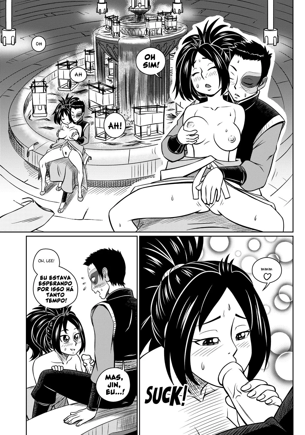 Avatar Hentai: Na Noite de Ba Sing Se – A Buceta da Katara Recebe a Rola do Aang em Hentai HQ Brasileiro