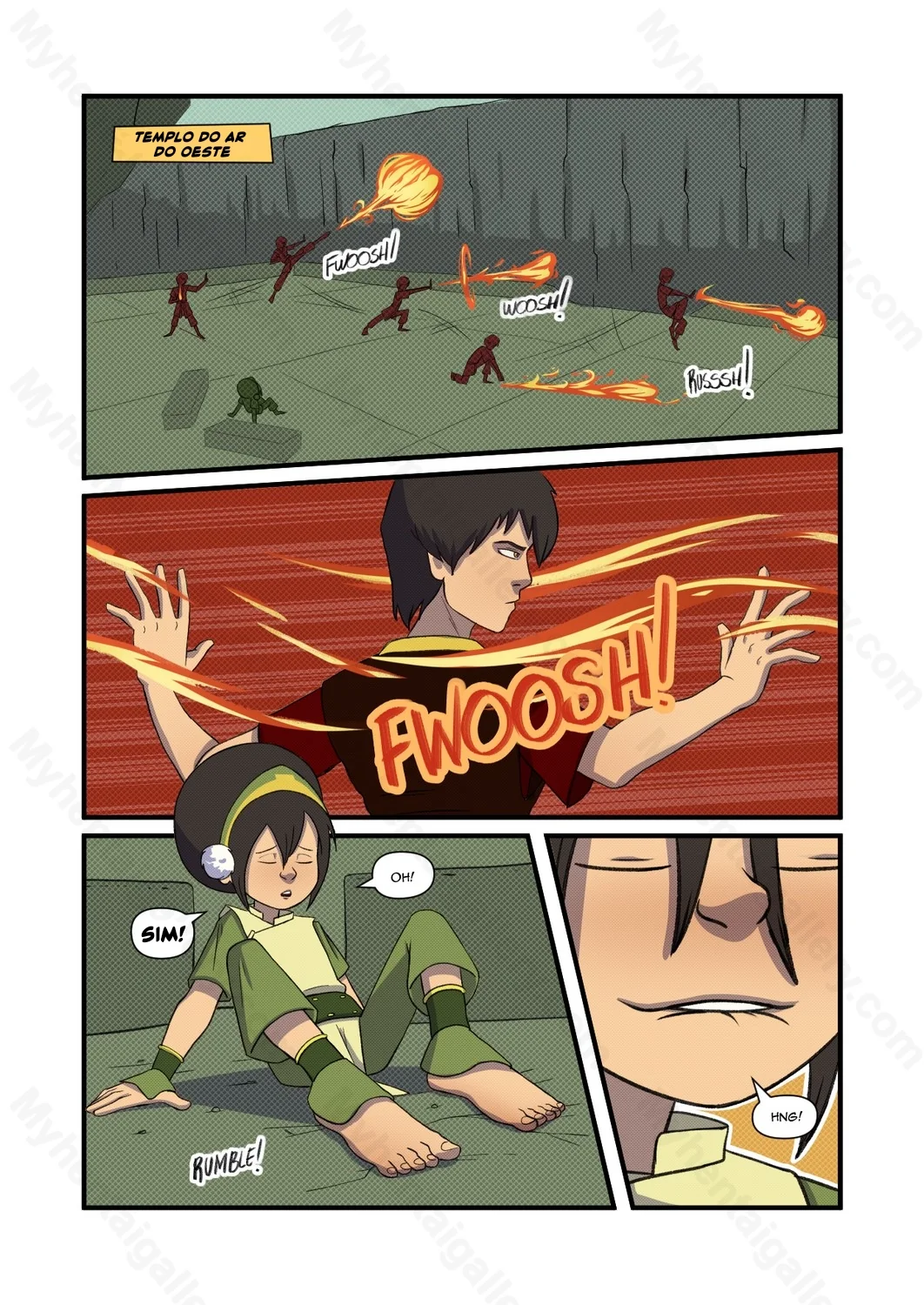 Avatar Hentai: Viagem de Campo – A Orgia dos Elementos em HQ Brasileiro