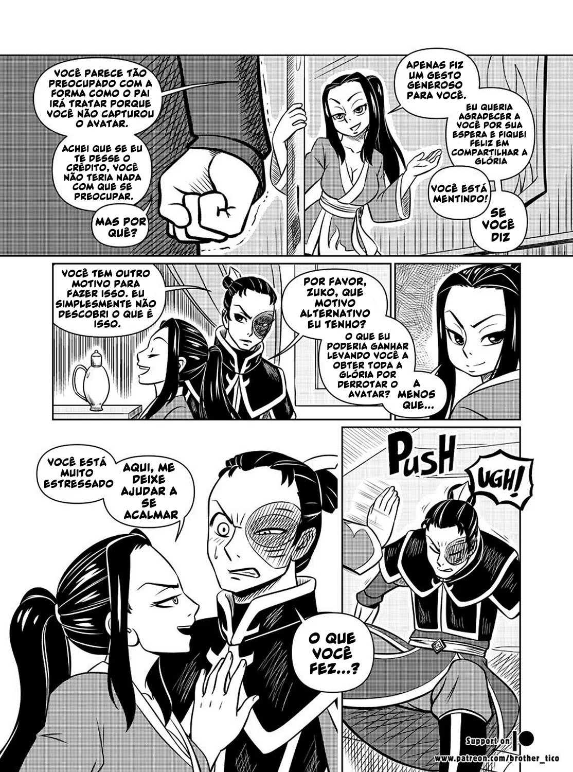 Rola Braba entre Irmãos: Zuko vs Azula em Avatar Hentai” em HQ Brasileiro