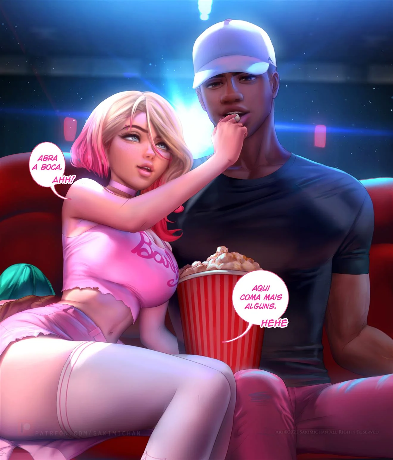 Gwen e Miles: O Encontro Quente – Hentai Interracial em HQ Brasileiro