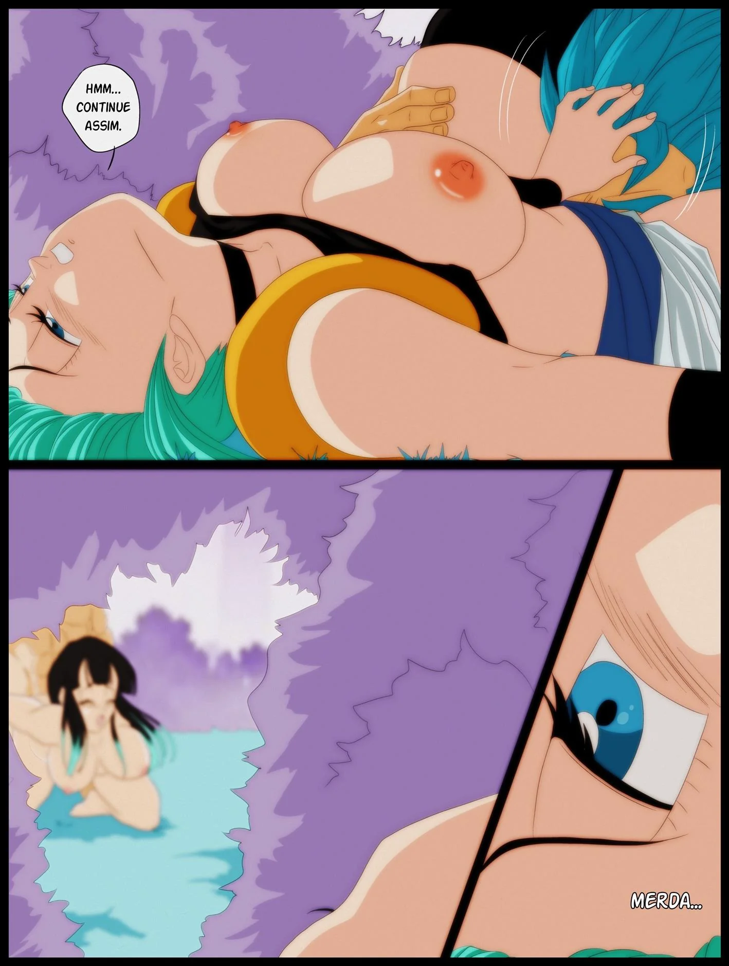 Dragon Ball Hentai: Piranhas na Termas do Bills em HQ Brasileiro