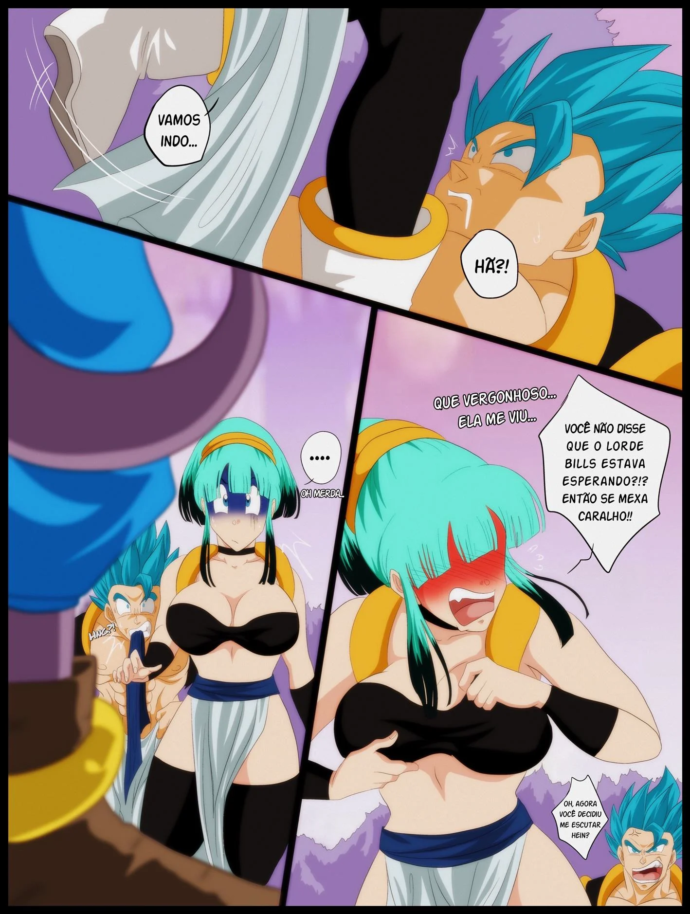 Dragon Ball Hentai: Piranhas na Termas do Bills em HQ Brasileiro