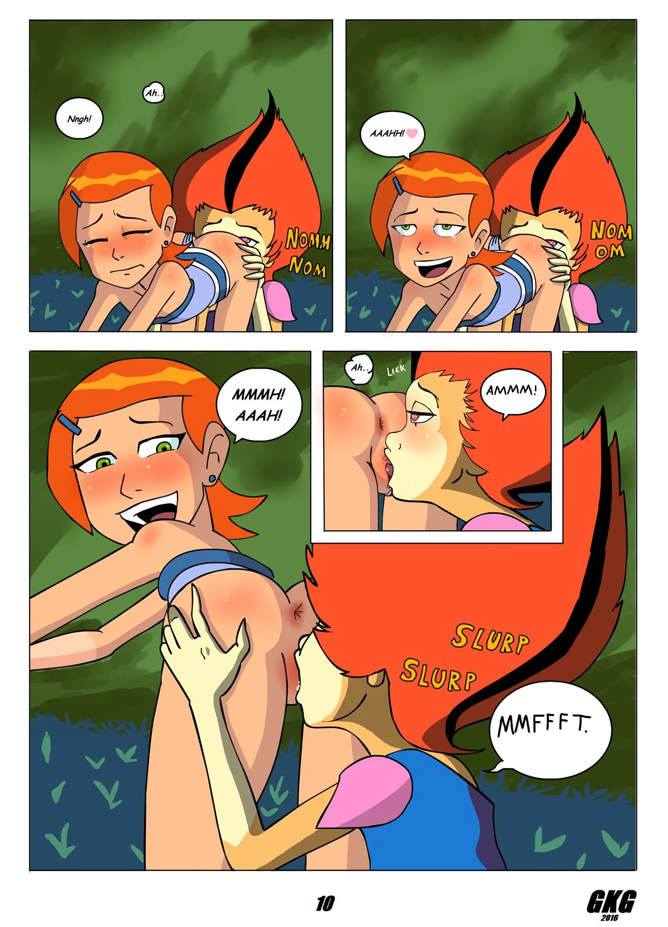 Gwen a Thundercat Ninfetinha: Uma Aventura Hentai na Floresta com muito sexo em HQ Brasileiro