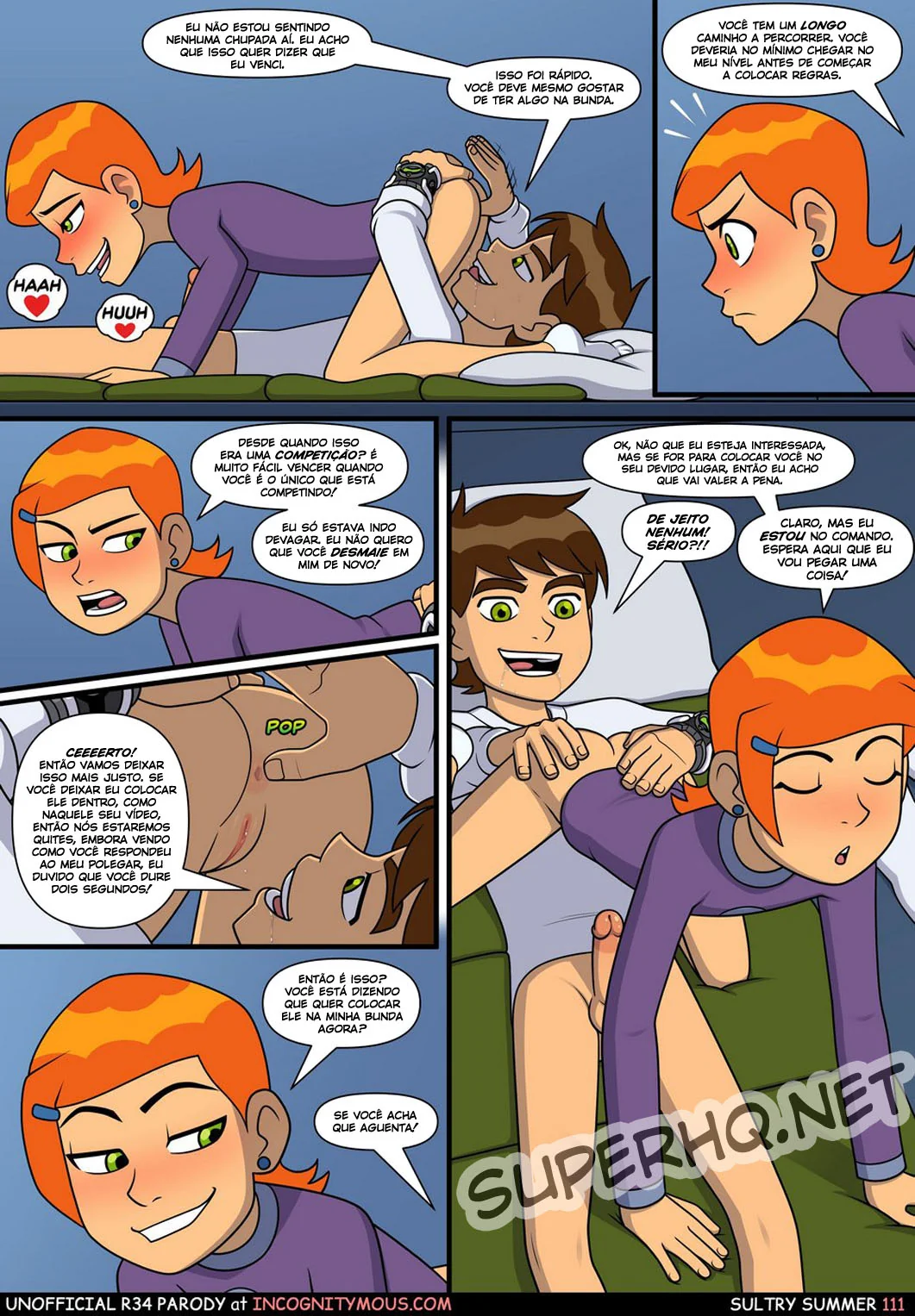 Ben 10: Verão Quente – Incesto com a Piranha da Gwen! em Hentai HQ Brasileiro
