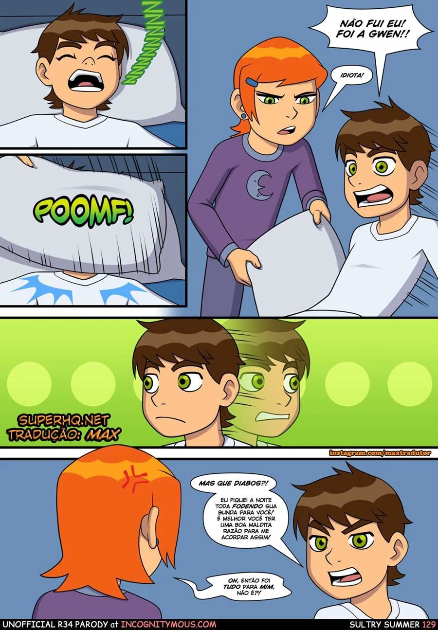 Ben 10: Verão Quente – Incesto com a Piranha da Gwen! em Hentai HQ Brasileiro