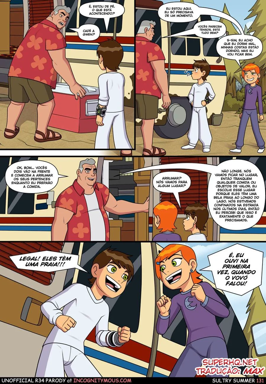 Ben 10: Verão Quente – Incesto com a Piranha da Gwen! em Hentai HQ Brasileiro