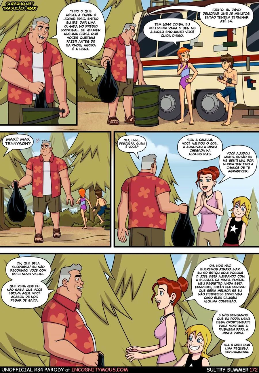 Ben 10: Verão Quente com Incesto da Piranha da Gwen – HQ Brasileiro