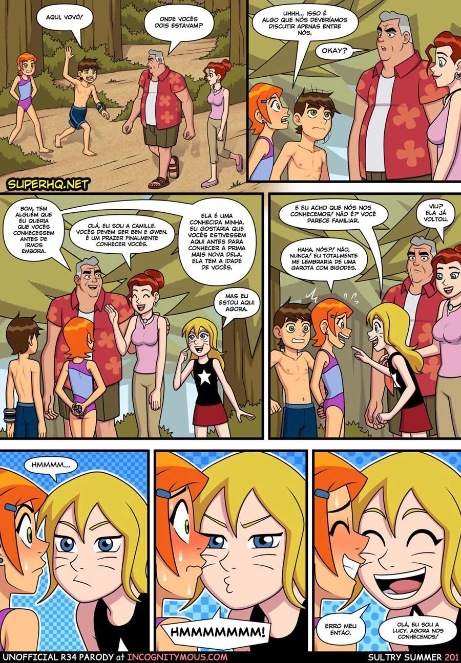 Ben 10: Verão Quente com Incesto da Piranha da Gwen – HQ Brasileiro
