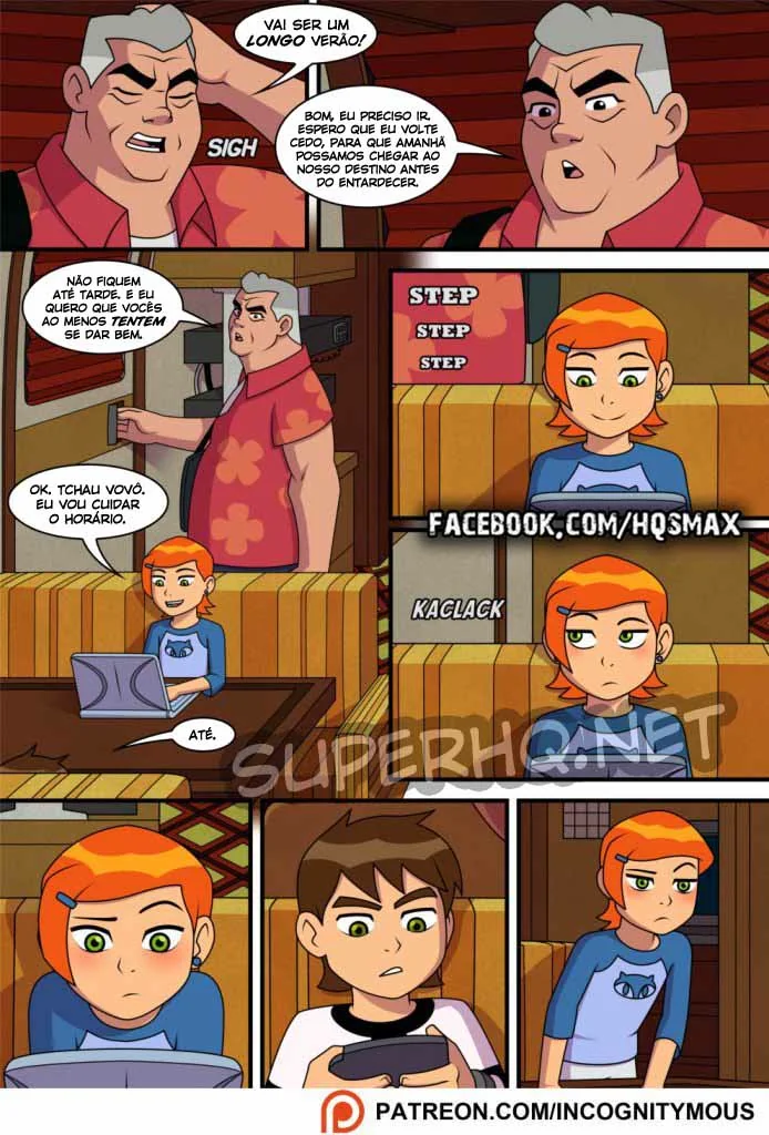 Ben 10: Verão Quente – Incesto com a Piranha da Gwen! em Hentai HQ Brasileiro