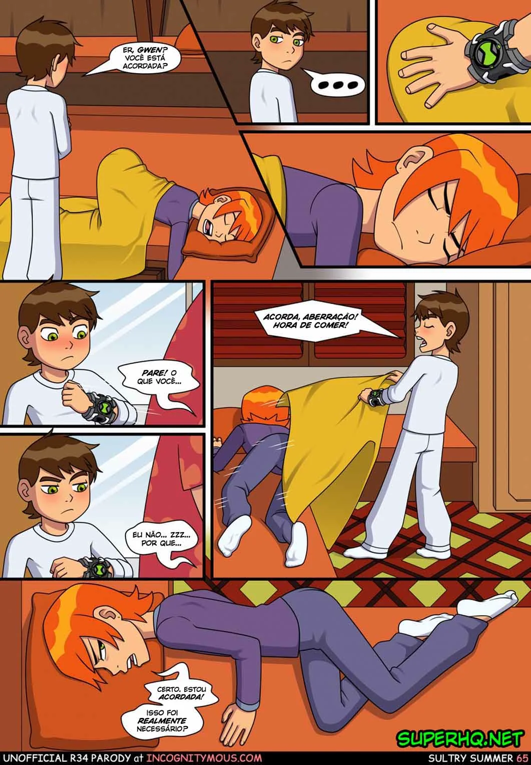 Ben 10: Verão Quente – Incesto com a Piranha da Gwen! em Hentai HQ Brasileiro