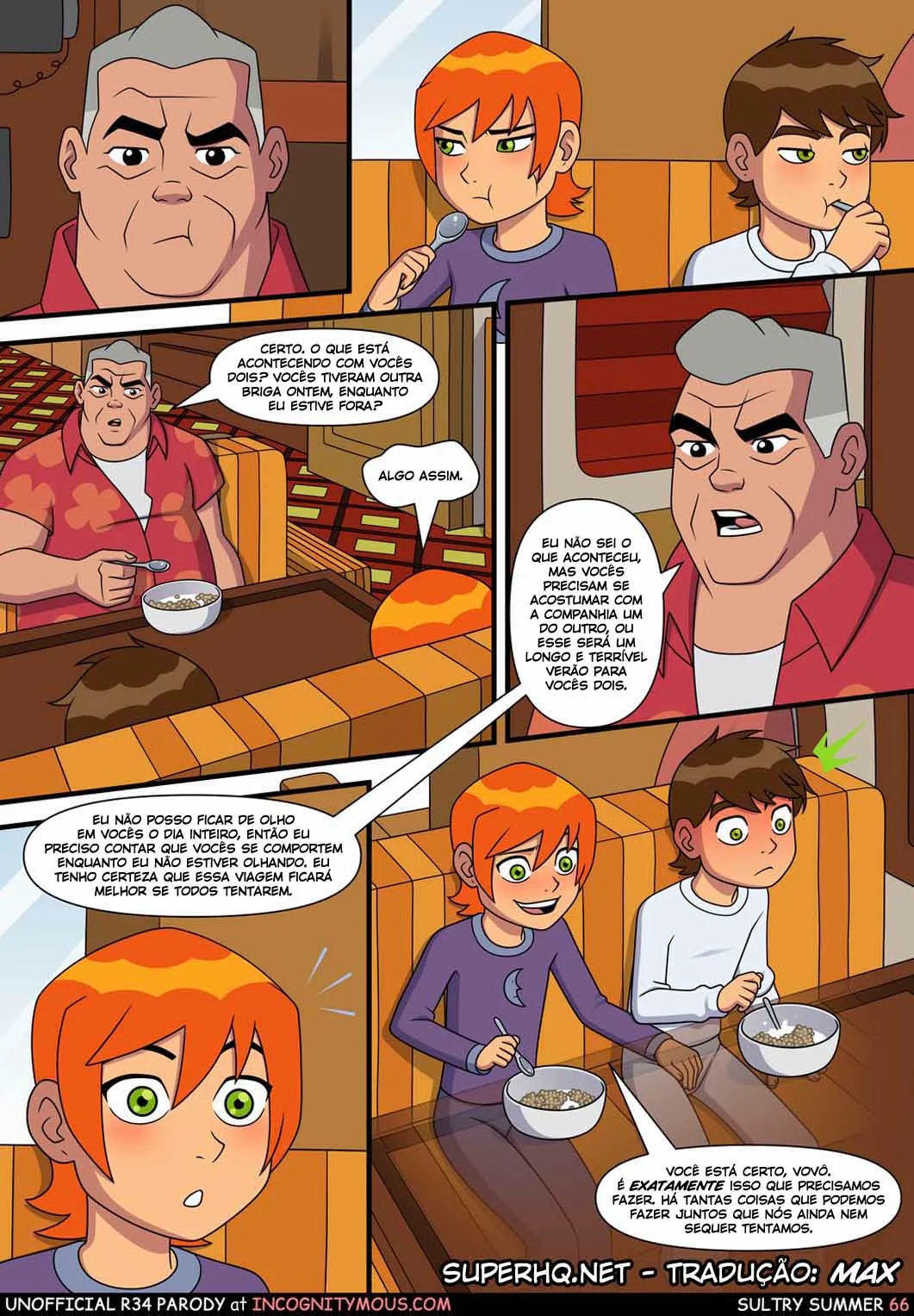 Ben 10: Verão Quente – Incesto com a Piranha da Gwen! em Hentai HQ Brasileiro