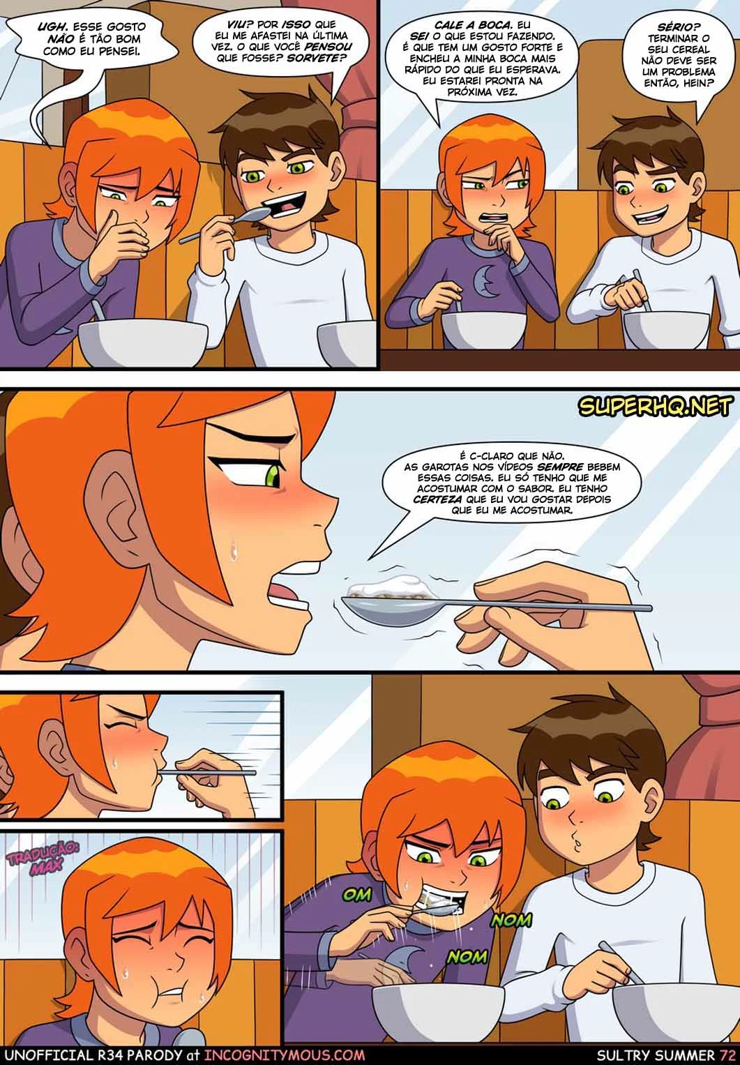 Ben 10: Verão Quente – Incesto com a Piranha da Gwen! em Hentai HQ Brasileiro