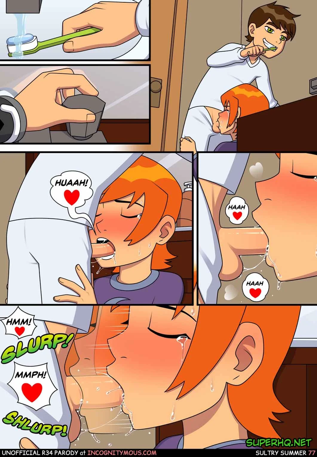 Ben 10: Verão Quente – Incesto com a Piranha da Gwen! em Hentai HQ Brasileiro