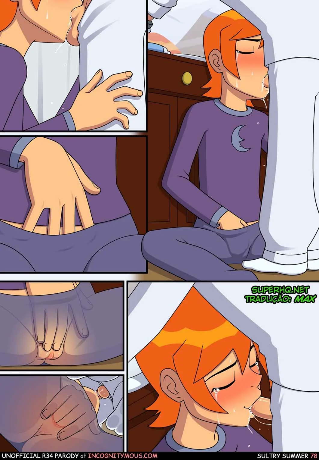 Ben 10: Verão Quente – Incesto com a Piranha da Gwen! em Hentai HQ Brasileiro