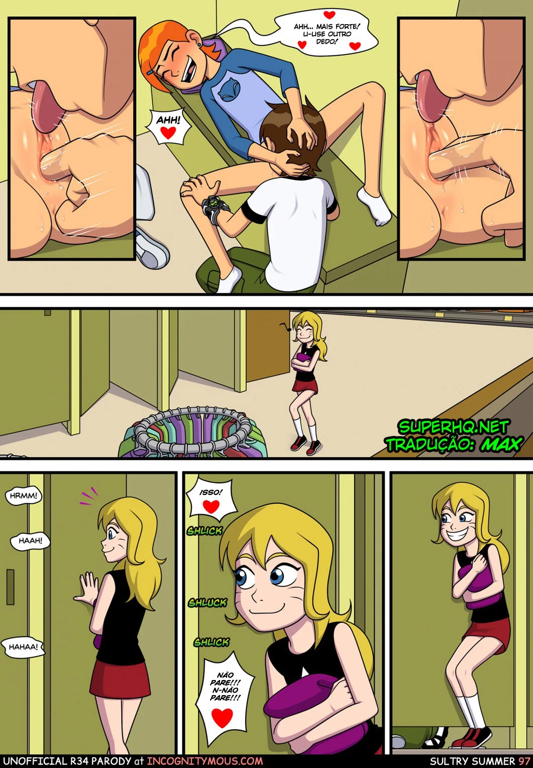 Ben 10: Verão Quente – Incesto com a Piranha da Gwen! em Hentai HQ Brasileiro