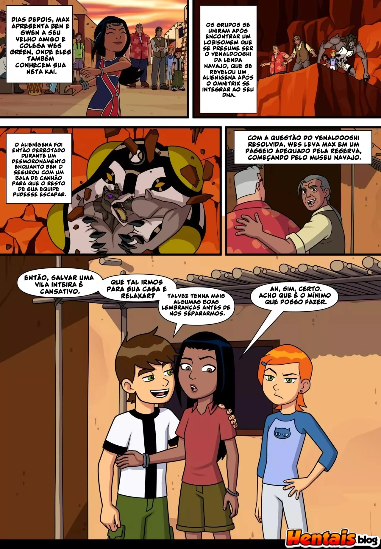 Ben 10 Putaria: Verão Quente VL.5 – Primos Tarados em Ação! em HQ