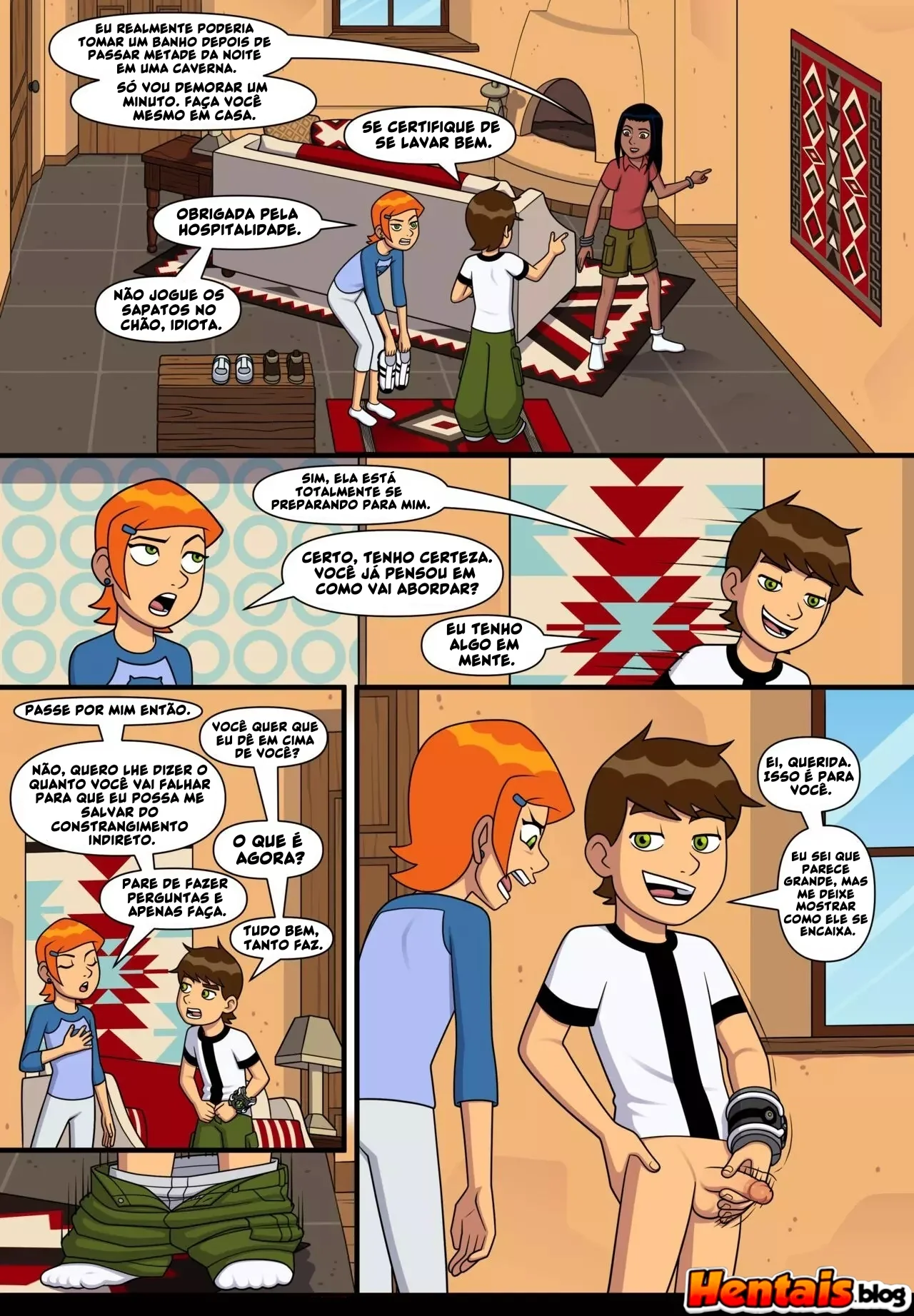 Ben 10 Putaria: Verão Quente VL.5 – Primos Tarados em Ação! em HQ