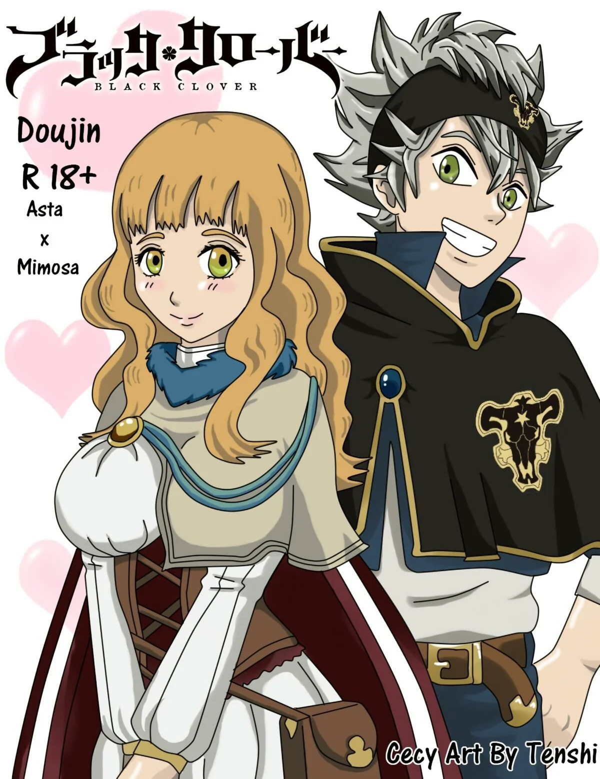 Asta vai enfiar sua piroca na buceta da piranha peituda Mimosa em Black Clover em HQ Brasileiro