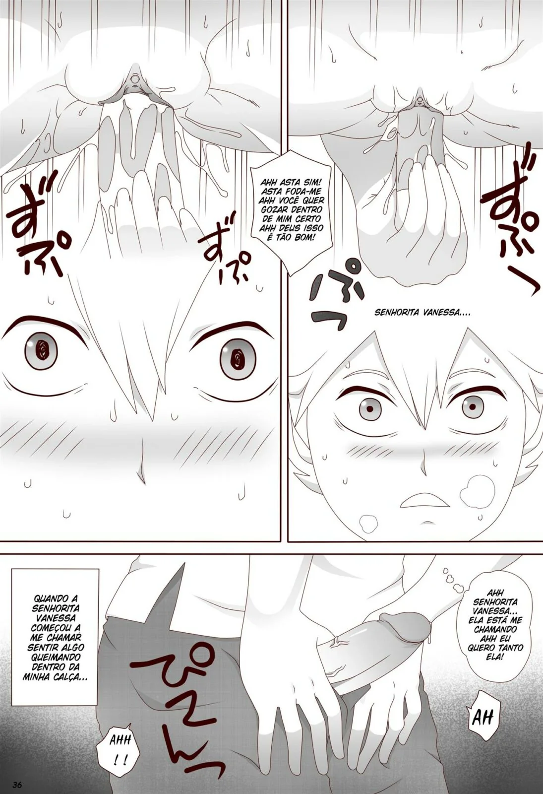 Asta e Vanessa: Buceta Molhada e Pau Duro em Black Clover Hentai HQ Brasileiro