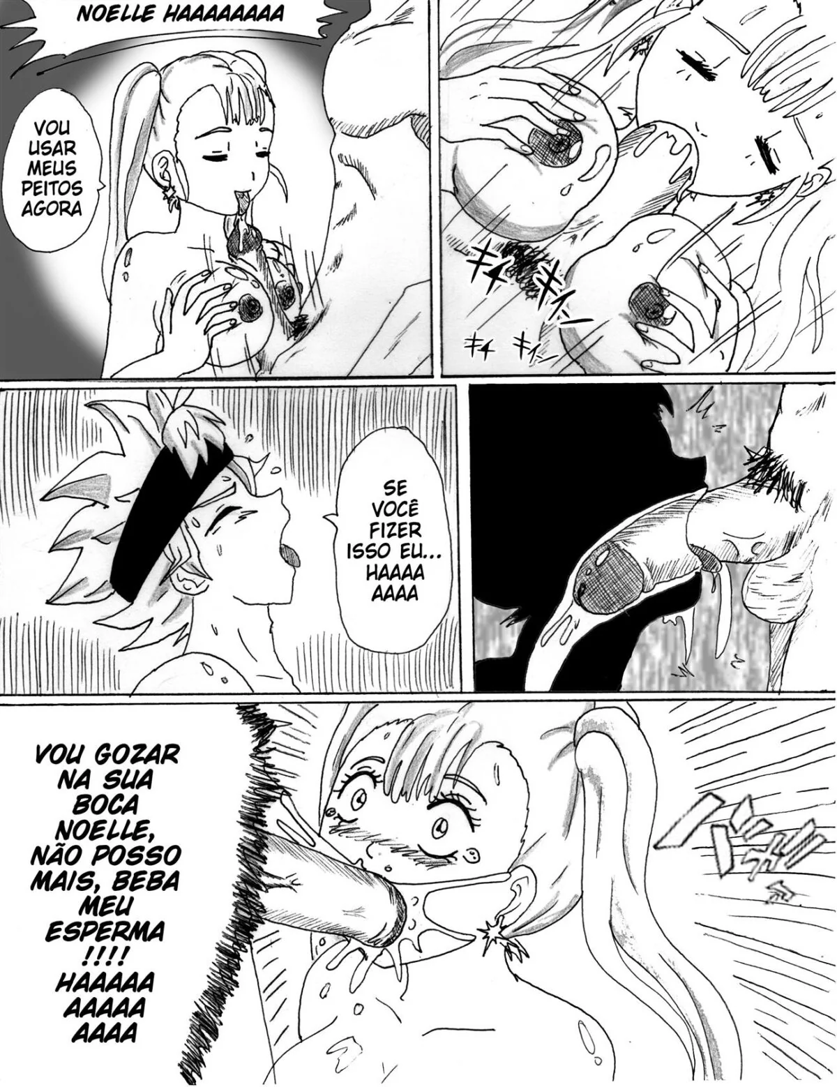 A Família Asta x Noelle: Buceta Bêbada e Rola Desmiolada em Hentai HQ Brasileiro