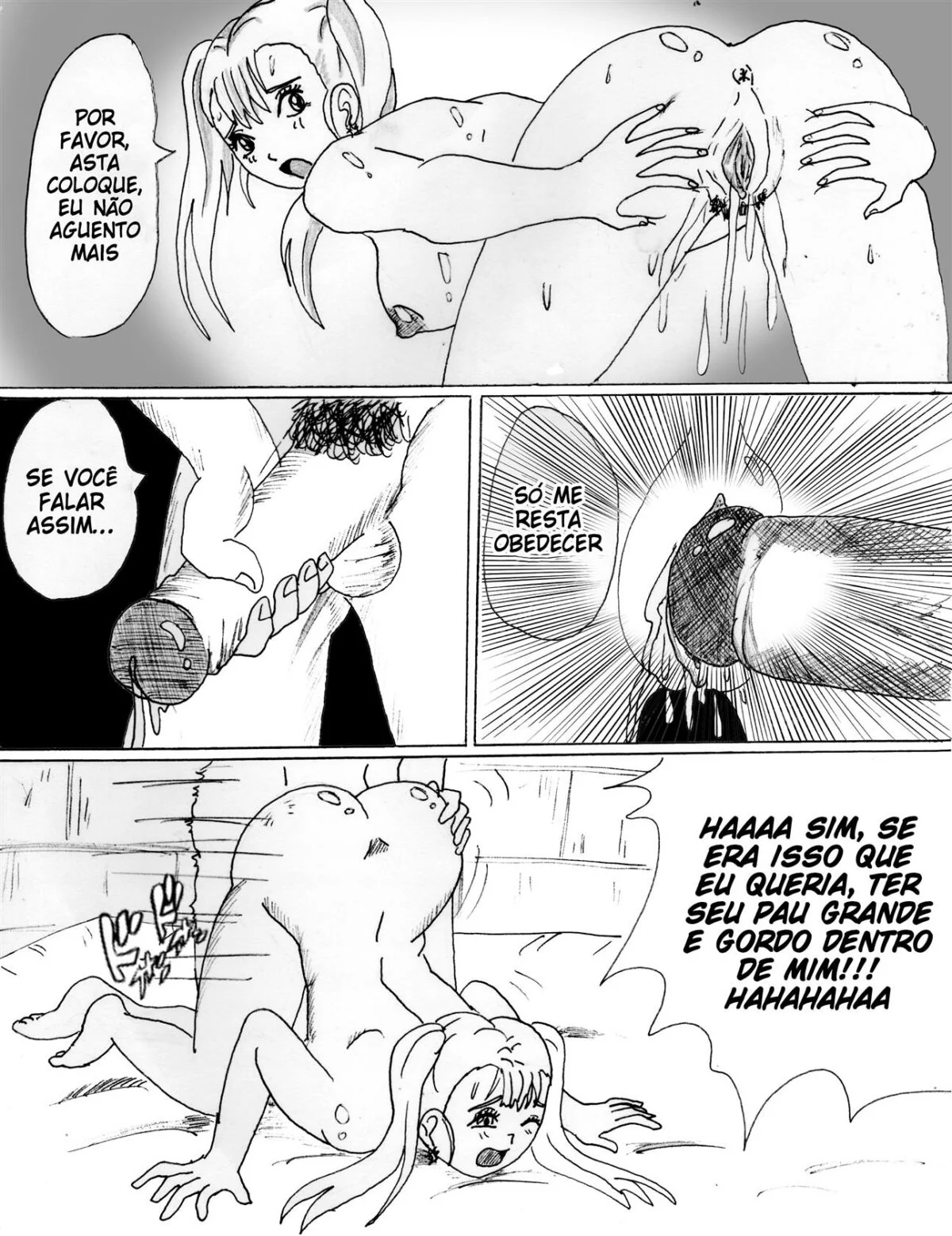 A Família Asta x Noelle: Buceta Bêbada e Rola Desmiolada em Hentai HQ Brasileiro