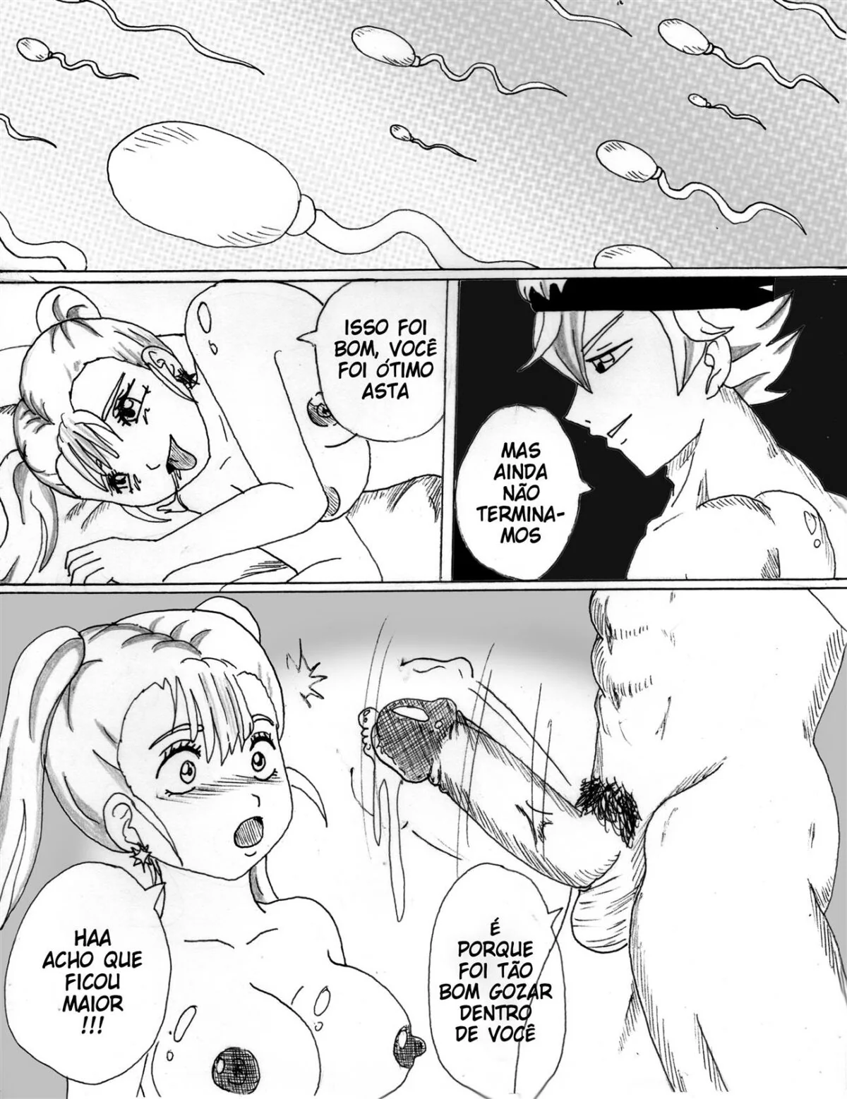 A Família Asta x Noelle: Buceta Bêbada e Rola Desmiolada em Hentai HQ Brasileiro