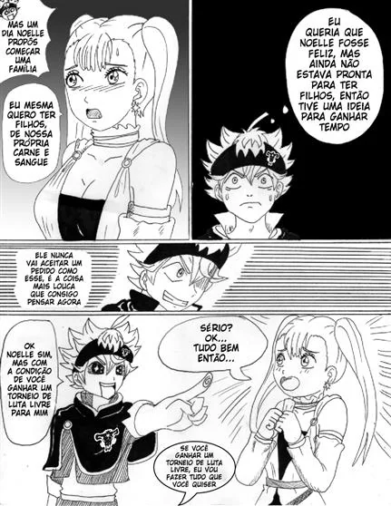 A Família Asta x Noelle: Buceta Bêbada e Rola Desmiolada em Hentai HQ Brasileiro
