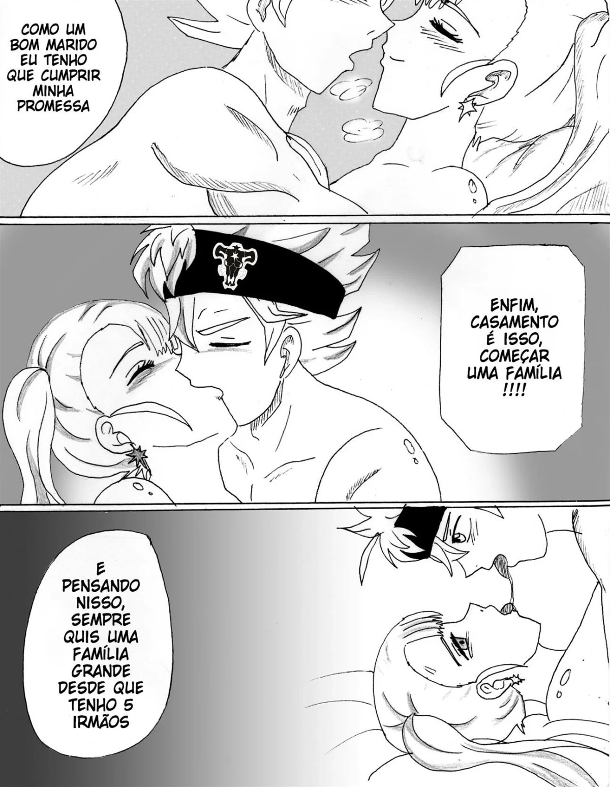 A Família Asta x Noelle: Buceta Bêbada e Rola Desmiolada em Hentai HQ Brasileiro