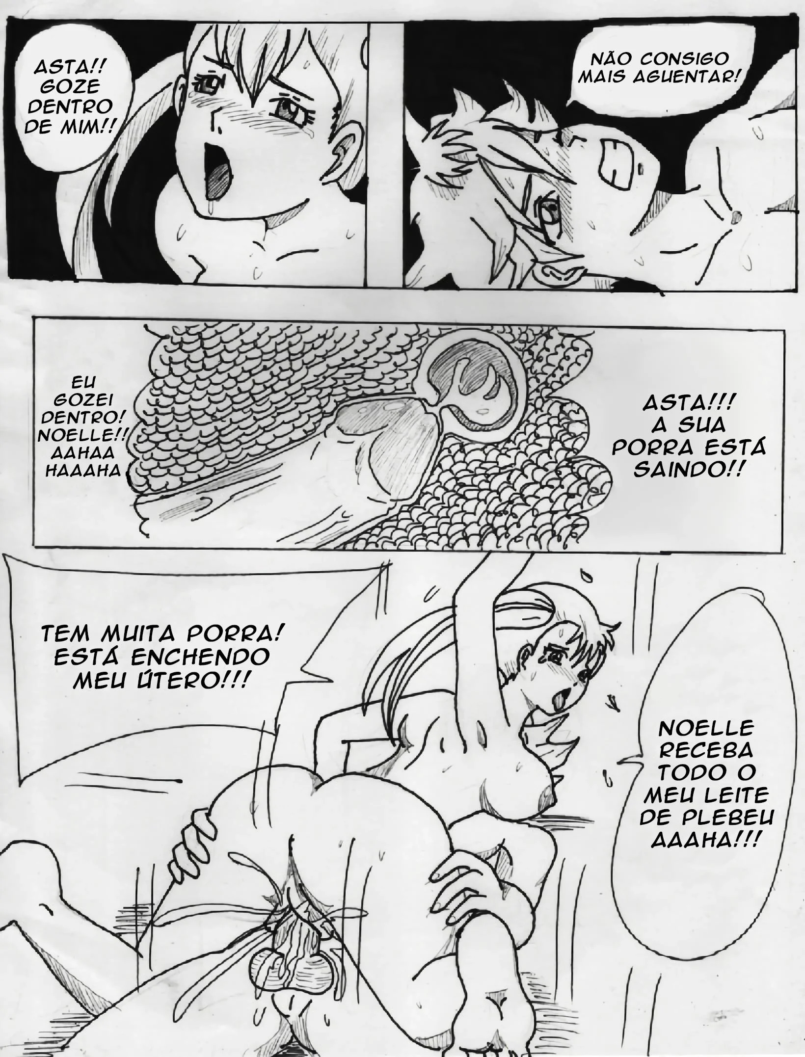 Black Clover Hentai: Noelle x Asta – A Princesinha Safada Recebe a Piroca do Tarado Asta” em HQ Brasileiro