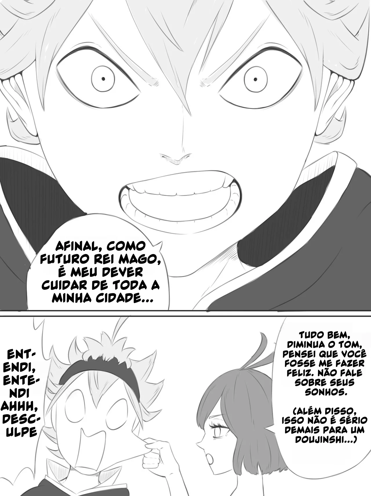 Black Clover: Nero e Asta Em Um Sexo Anal Sensacional em HQ Brasileiro