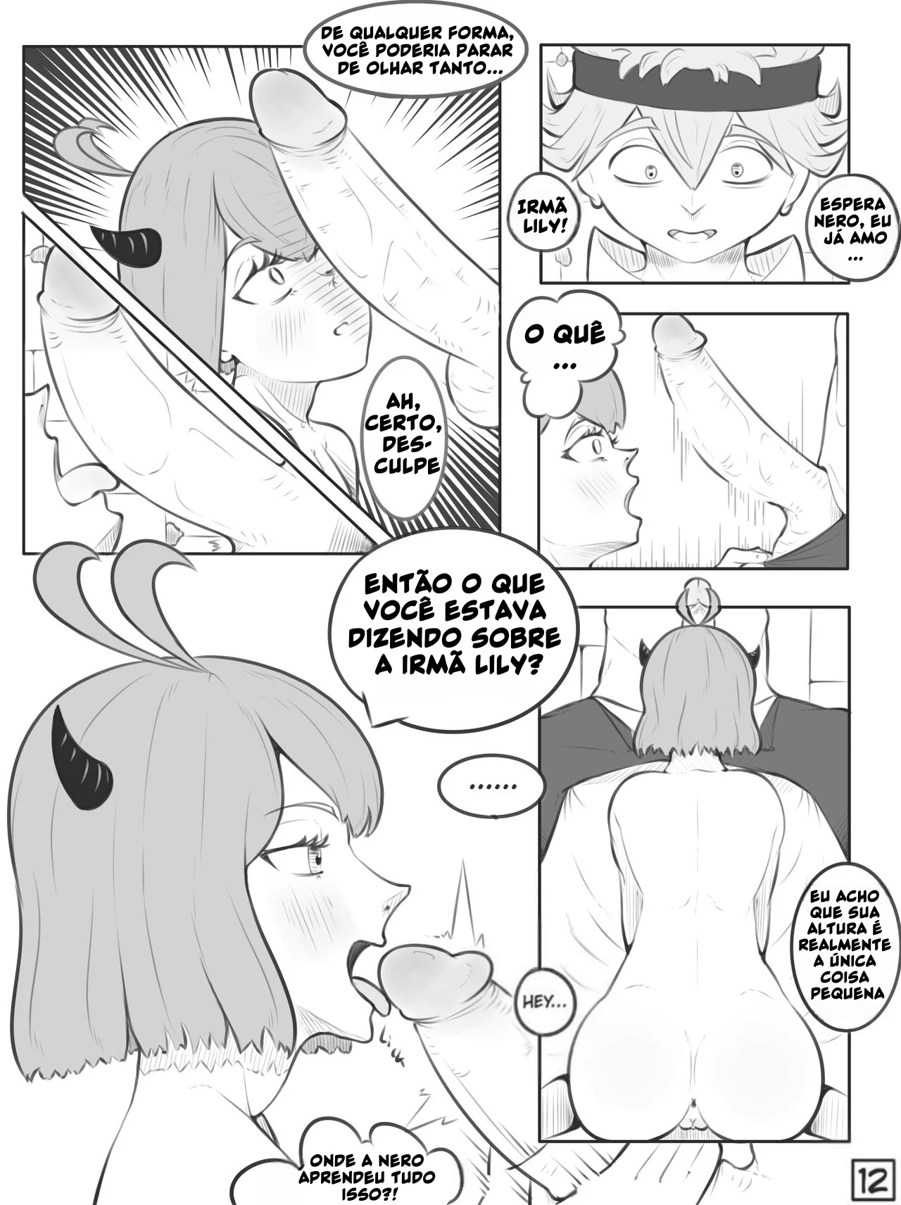 Black Clover: Nero e Asta Em Um Sexo Anal Sensacional em HQ Brasileiro