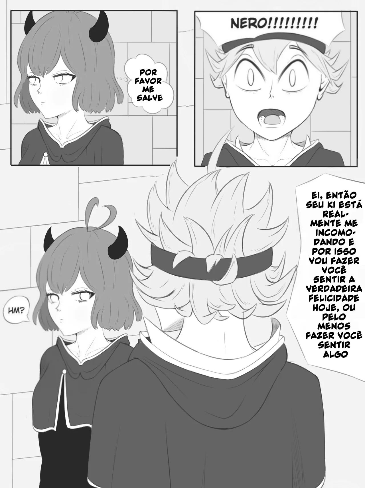 Black Clover: Nero e Asta Em Um Sexo Anal Sensacional em HQ Brasileiro
