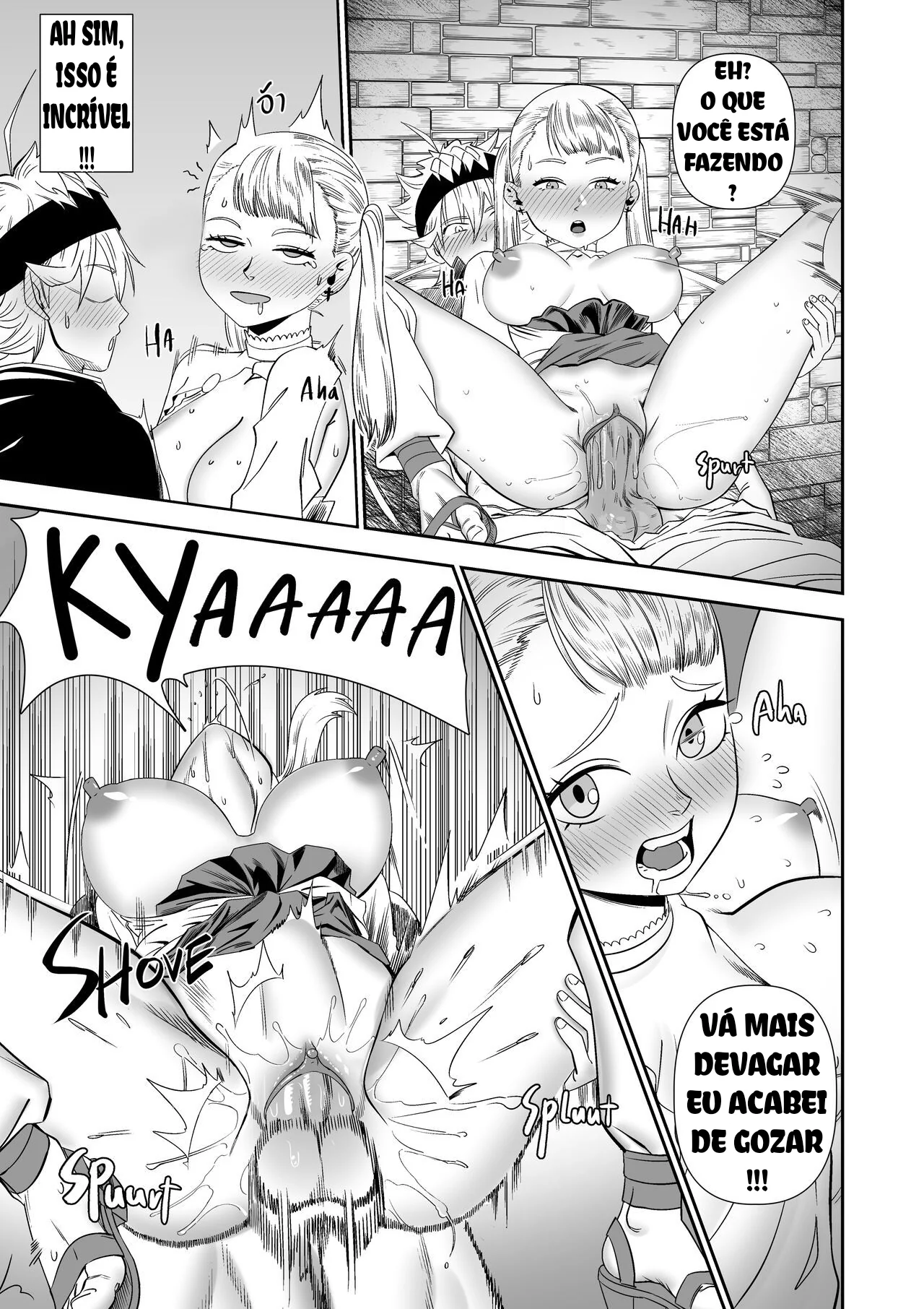 Noelle, a piranha de Black Clover, louca por pica em HQ Porn Brasileiro