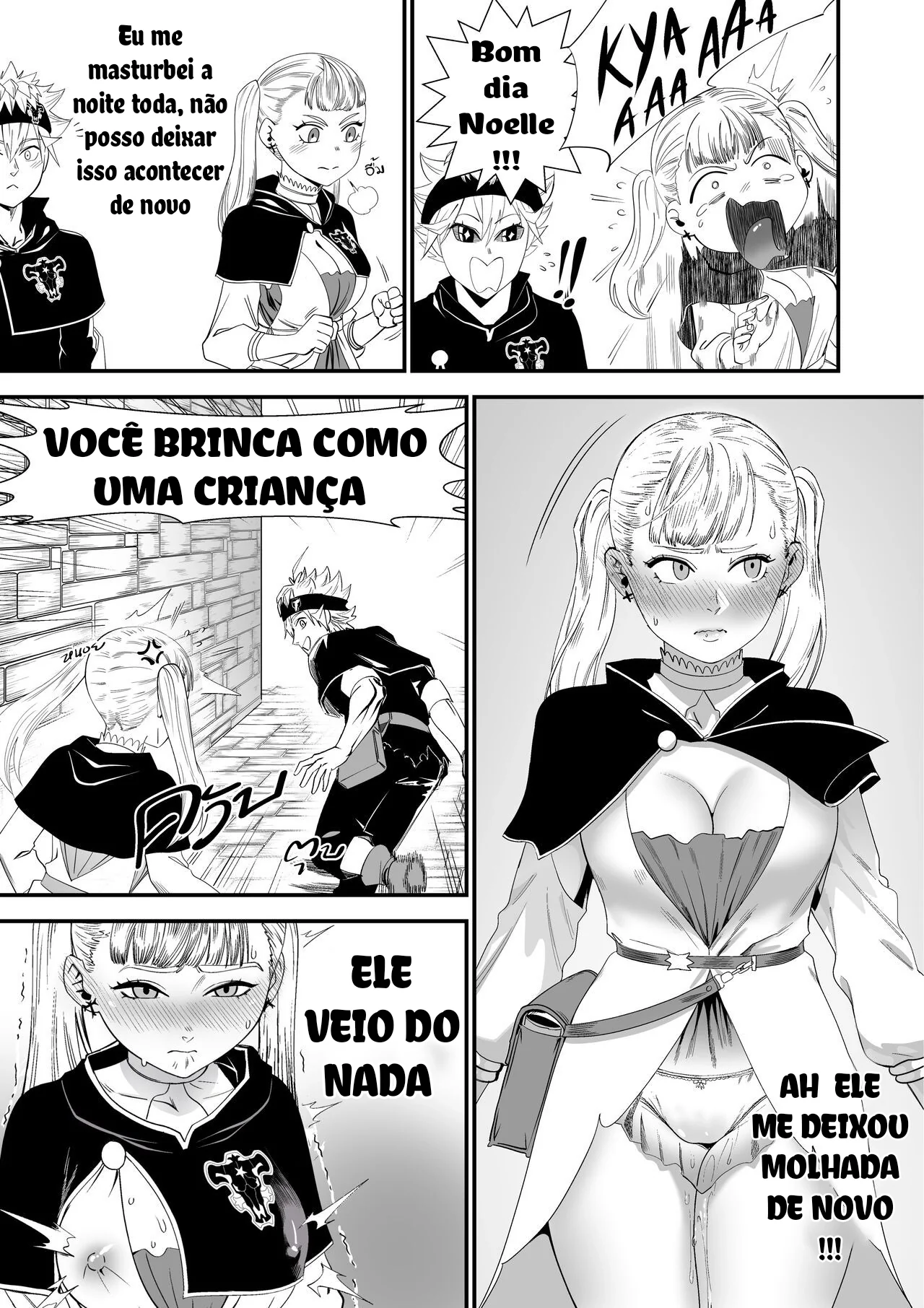 Noelle, a piranha de Black Clover, louca por pica em HQ Porn Brasileiro