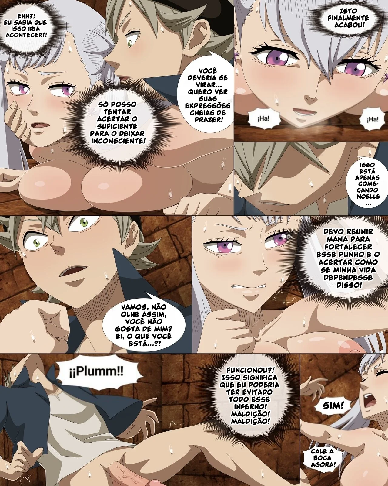Noelle Mostra sua Buceta Gostosa em Black Clover Porno – HQ Brasileiro