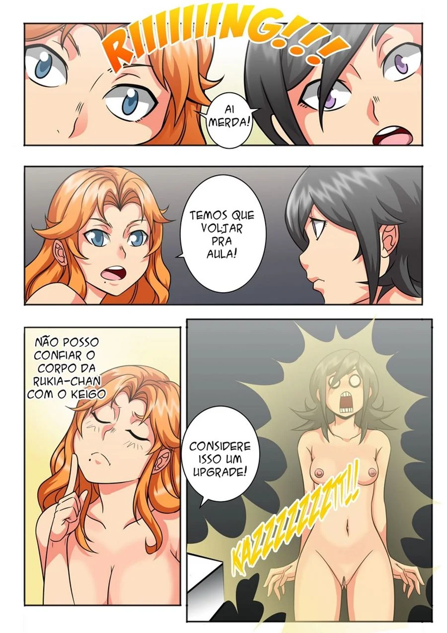 Kon metendo a pica em Orihime e Ichigo no Bleach – Hentai HQ
